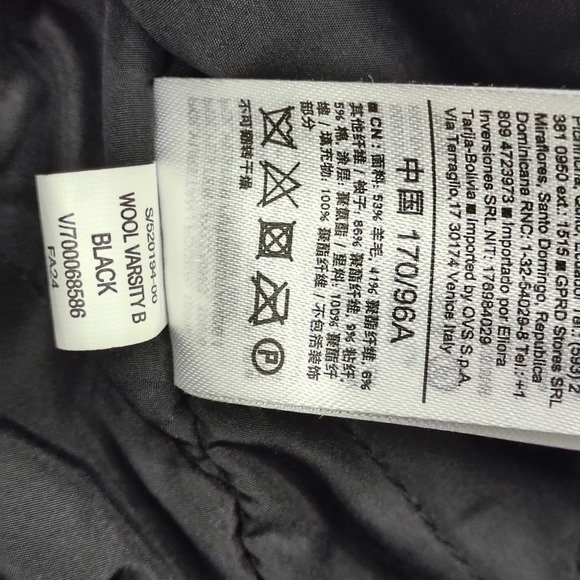 GAP Varsity Classic G 1969 Black Wool Leather Sleeve Letterman Jacket Mens M - Picture 10 of 15